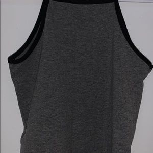 Grey fitted crop top for sale!!